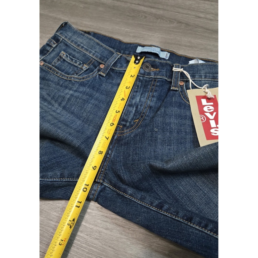 Levi's 515 Bootcut Womens Jeans Medium Wash Embellished Flap Pockets Size 6M NWT - Picture 11 of 13
